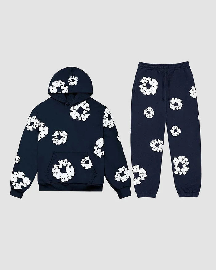 DENIM TEARS HOODIE THE COTTON WREATH BLACK