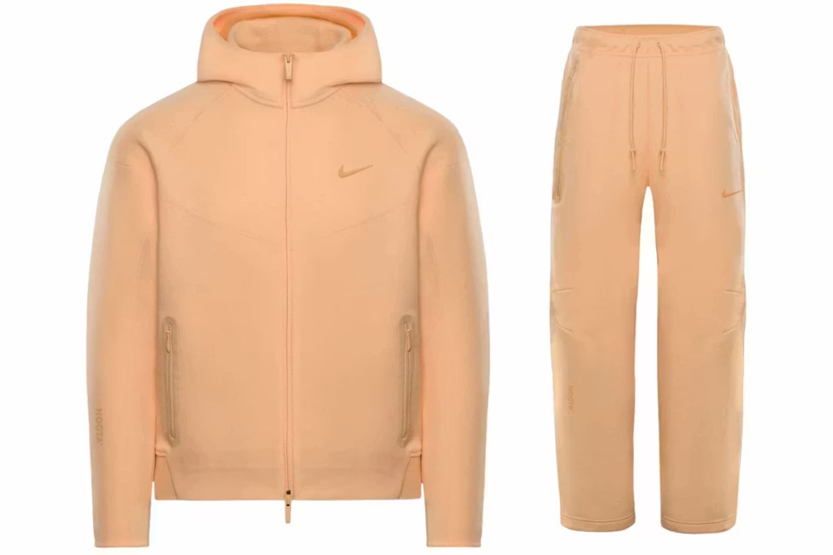 Nike x NOCTA NRG Tech Fleece Hoodie Pants Set Ice Peach